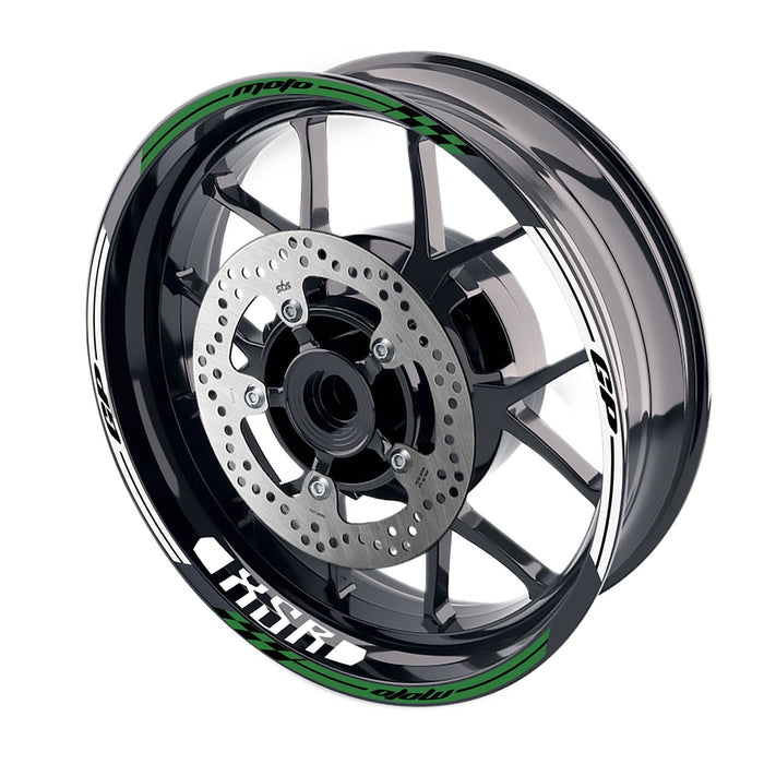 Fit Yamaha XSR 700 900 Logo Moto GP Check 17 inch Wheel Rim Sticker - MC Motoparts