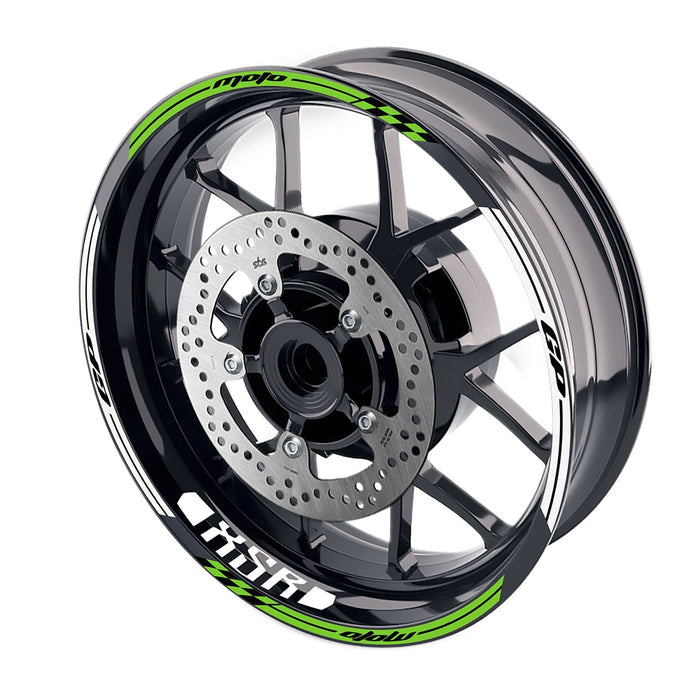 Fit Yamaha XSR 700 900 Logo Moto GP Check 17 inch Wheel Rim Sticker - MC Motoparts