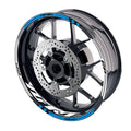Yamaha YZF R1 2019-2020 MotoGP check logo 17-inch wheel rim sticker by StickerBao, motorcycle wheel decal for rim decoration.