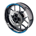 Yamaha YZF R1 98-18 Moto GP check 17-inch wheel rim sticker by StickerBao, featuring bold Moto GP logo and racing design.