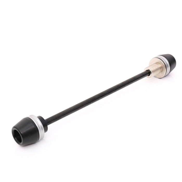 Aluminum Delrin front axle fork sliders for Yamaha YZF R6 05-16 and YZF R1 04-14, CNC machined by MC Motoparts.