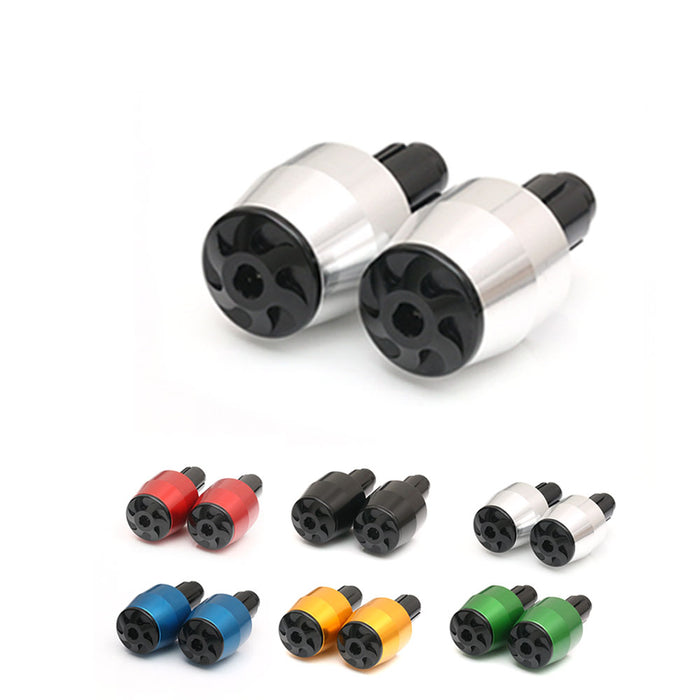 CNC aluminum bar ends for Honda CB1000R, CB300R, CB650F motorcycles by MC Motoparts, with sleek silver finish and aerodynamic design.