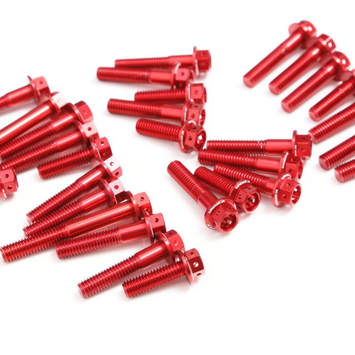 Red Honda CB500F 2013-2019 CNC Crankcase Cover Bolt Kit