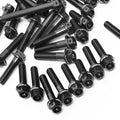 Black Honda CB600F Hornet 2007-2008 CNC Crankcase Cover Bolt Kit