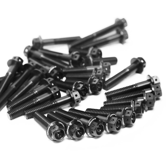 Black Honda CBR1000RR 2015-2019 CNC Crankcase Cover Bolt Kit