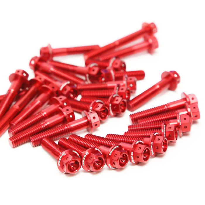 Red Honda CBR1000RR 2015-2019 CNC Crankcase Cover Bolt Kit