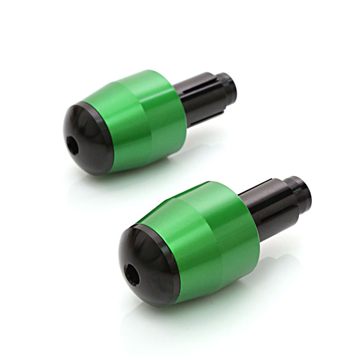 Black CNC bar ends for Honda NC 700, 750 Integra, and Z125 motorcycles, designed by MC Motoparts for enhanced handlebar grip.