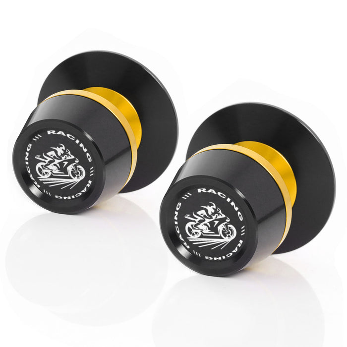 MC Motoparts Kawasaki ER6F ER6N Ninja 650R swingarm spools for racing bikes, 10mm mounting points, metal construction