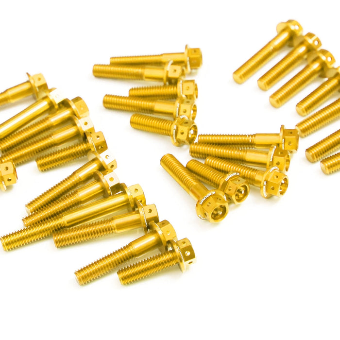 Gold Suzuki SFV650 Gladius 2009-2016 CNC Crankcase Cover Bolt Kit