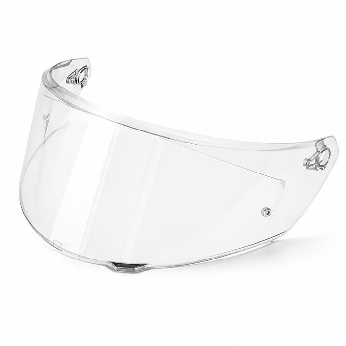 Clear helmet visor for AGV K3 E2206, light tint finish, suitable for day and night riding, by MC Motoparts.