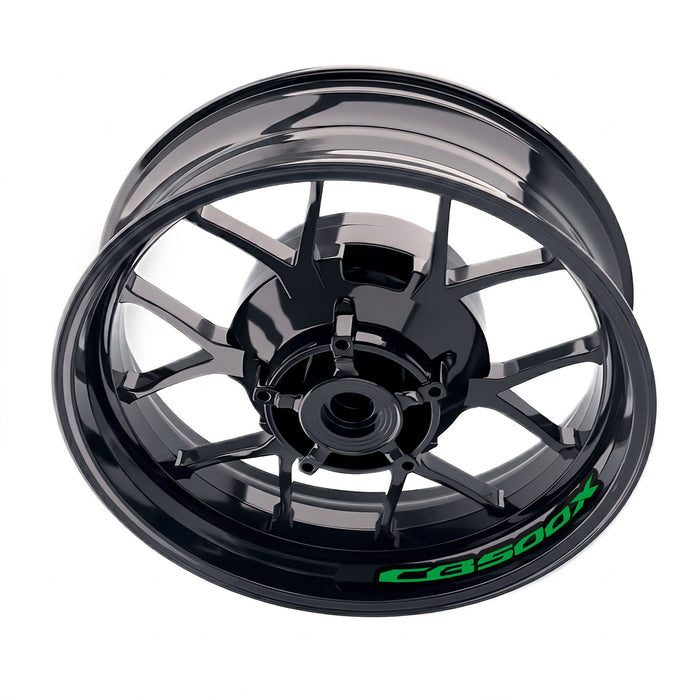 Honda CB500X inner rim sticker set by StickerBao, featuring bike-specific wheel decals for stylish rim decoration.