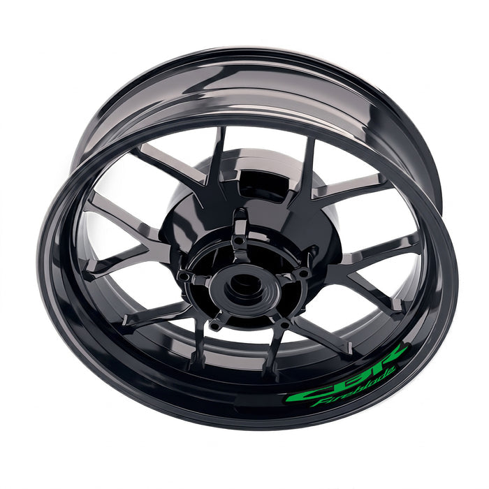Honda CBR Fireblade wheel stickers and rim decals set by StickerBao, featuring model-specific bike wheel decals for the CBR Fireblade motorcycle