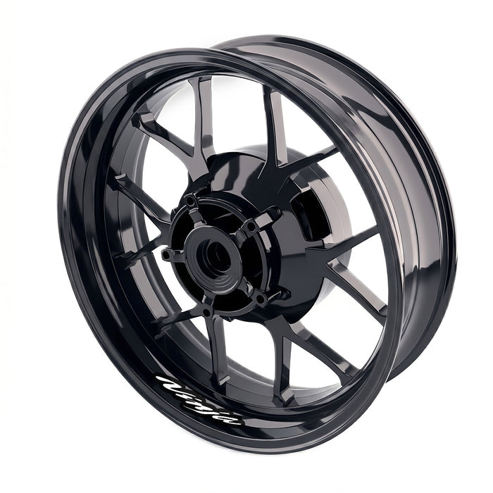 Kawasaki Ninja inner rim sticker set by StickerBao, bike model-specific wheel decals for stylish rim decoration.