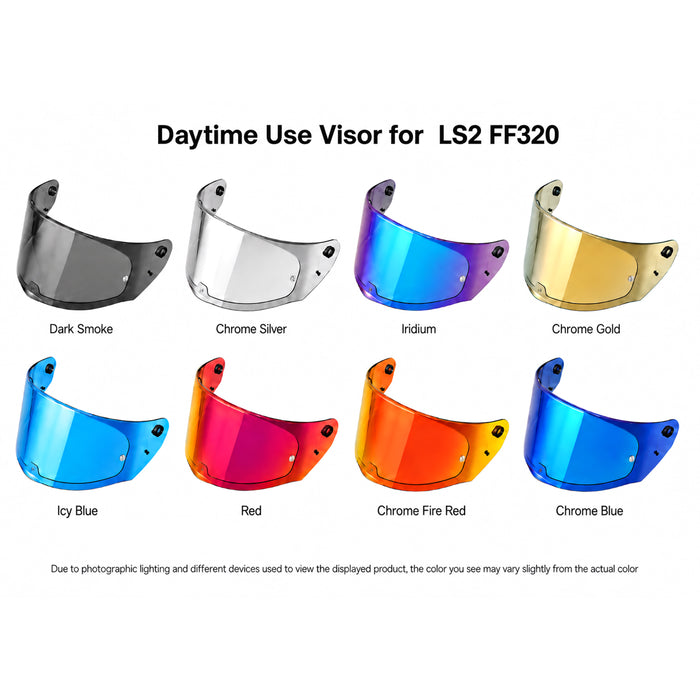 Tinted and spectra mirror finish helmet visor for LS2 Assault Stream Rapid Storm helmets, compatible with FF320, FF328, FF353, and FF800 models.