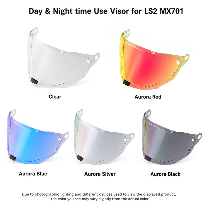 For LS2 Explorer / Carbon Replacement Visor (MX701) – Light Tint Finishes / Clear - Day & Night Use Series