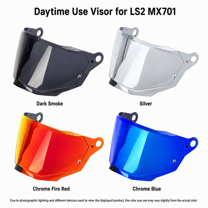 For LS2 Explorer / Carbon Replacement Visor (MX701) – Tinted & Spectra Mirror Finishes - Daytime Use Series