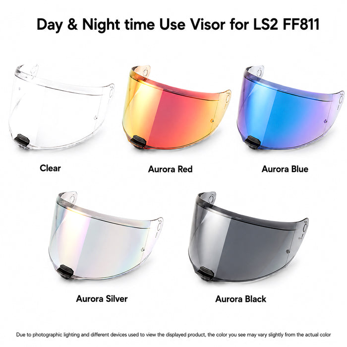 For LS2 Vector 2 Citation 2 Replacement Visor (FF811) – Light Tint Finishes / Clear - Day & Night Use Series