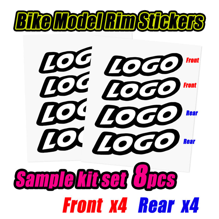 Suzuki Hayabusa GSX1300R inner rim sticker set with wheel decals, black and silver design on motorcycle wheel rim.