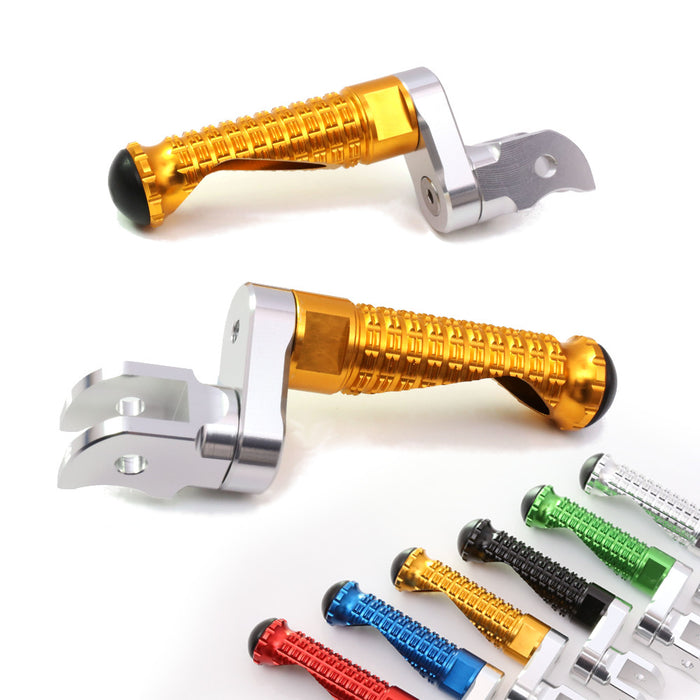 MC Motoparts 25mm extension foot pegs for BMW F800S R1200 S ST G650GS, motorcycle lowering foot pegs in silver finish