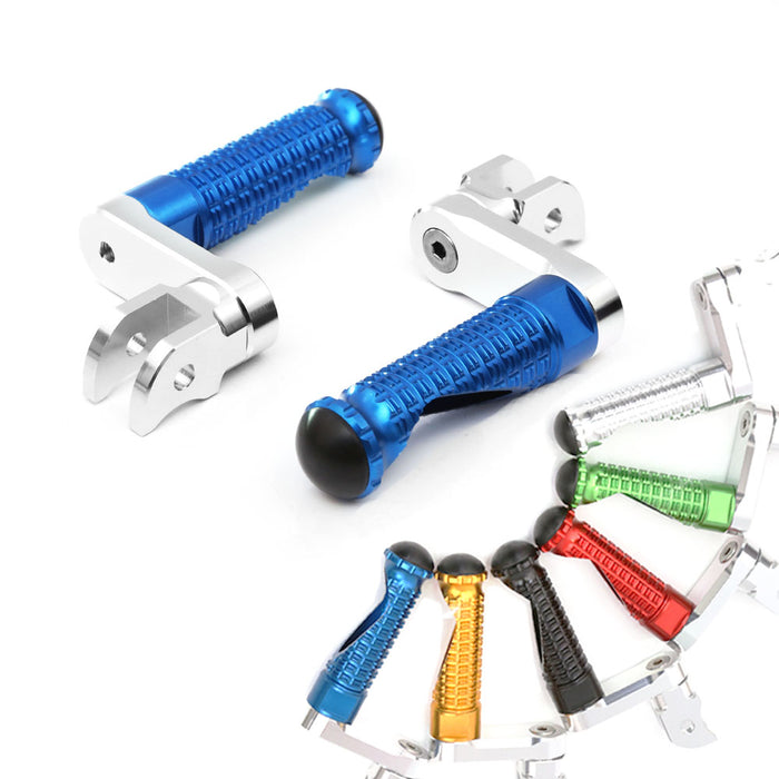 Black 40mm extension foot pegs for BMW F800S R1200 S G650GS, part of MC Motoparts' lowering foot peg collection.
