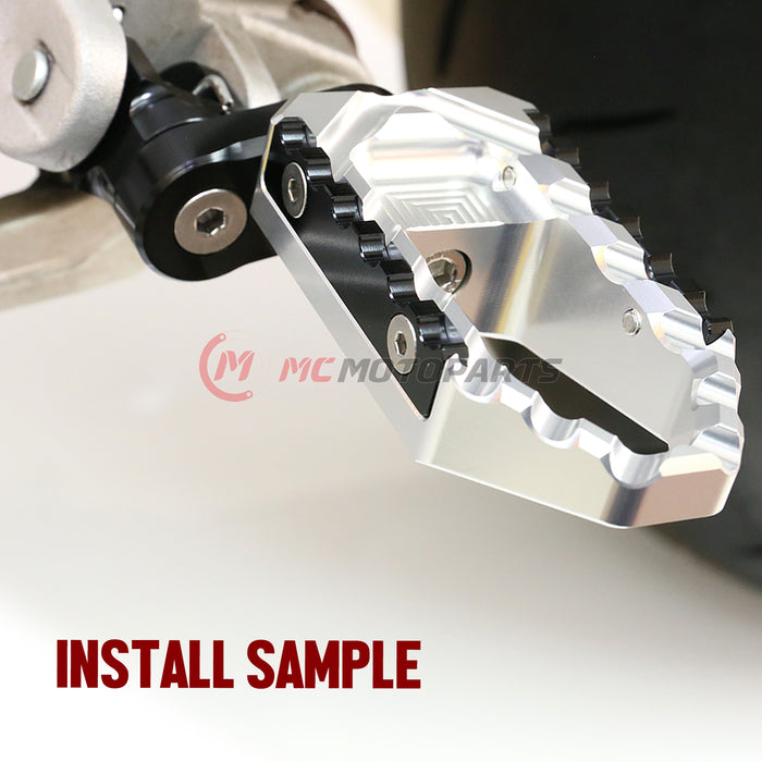 Fit Ducati Streetfighter Front Touring 25mm Adjustable Wide Foot Pegs - MC Motoparts