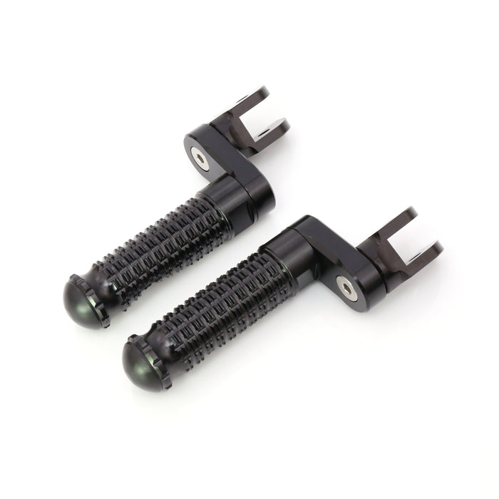 {Front}  Fits Greenger G3S G3 2023-2024 BLACK SHADOW 25mm Extension Foot Pegs - MC Motoparts