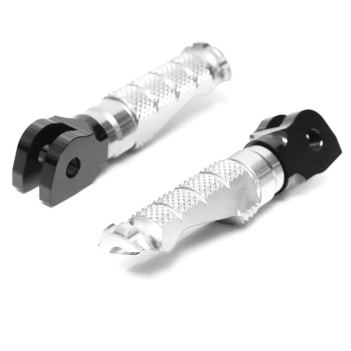 Front MC Motoparts standard foot pegs for Honda CB1000R, CB500X, CB600F motorcycle, durable metal construction