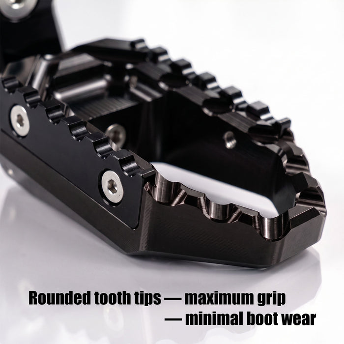 {Front}  Fits Kawasaki Vulcan 650 S Cafe EN650 TRC Touring 25mm Adjustable Foot Pegs