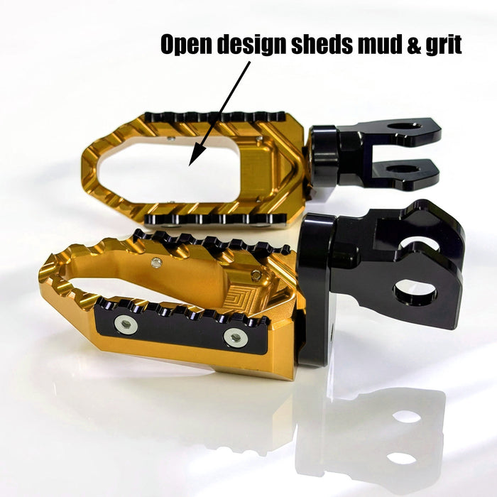 {Front}  Fits Kawasaki Vulcan 650 S Cafe EN650 TRC Touring 25mm Adjustable Foot Pegs