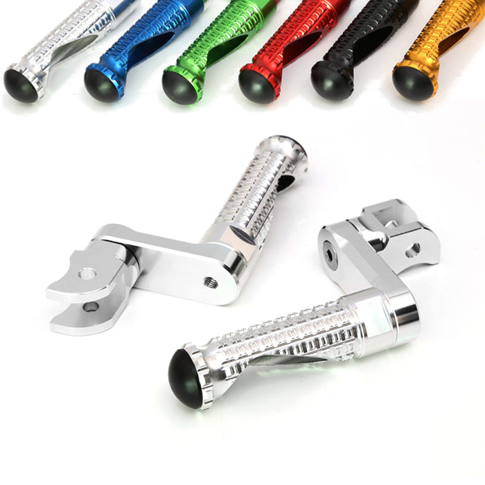 {Front}  Fits Moto Guzzi V9 V7 V100 M-PRO 40mm Adjustable Foot Pegs - MC Motoparts