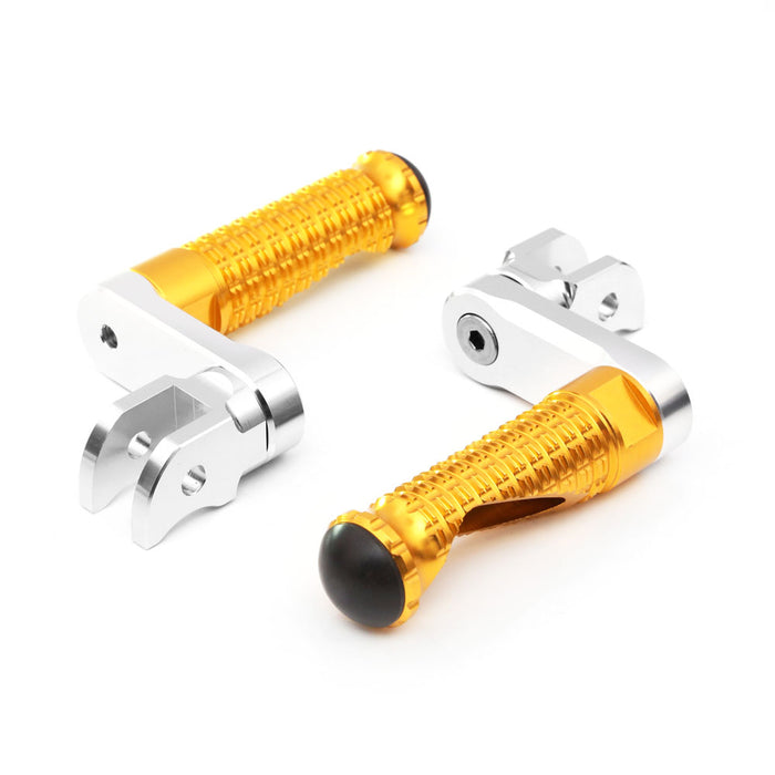 {Front}  Fits Moto Guzzi V9 V7 V100 M-PRO 40mm Adjustable Foot Pegs - MC Motoparts