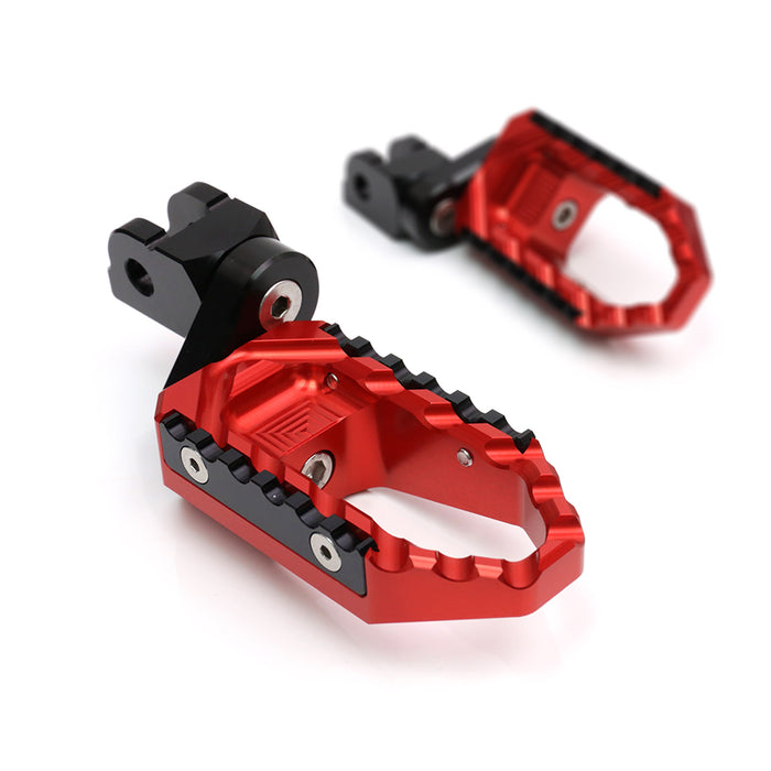 Triumph Street Triple 675 MC Motoparts 25mm extension touring foot pegs, adjustable front foot pegs for improved rider comfort