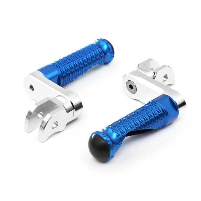 MC Motoparts 40mm extension foot pegs for Triumph Trident 660 Scrambler 1200, adjustable motorcycle footrests.