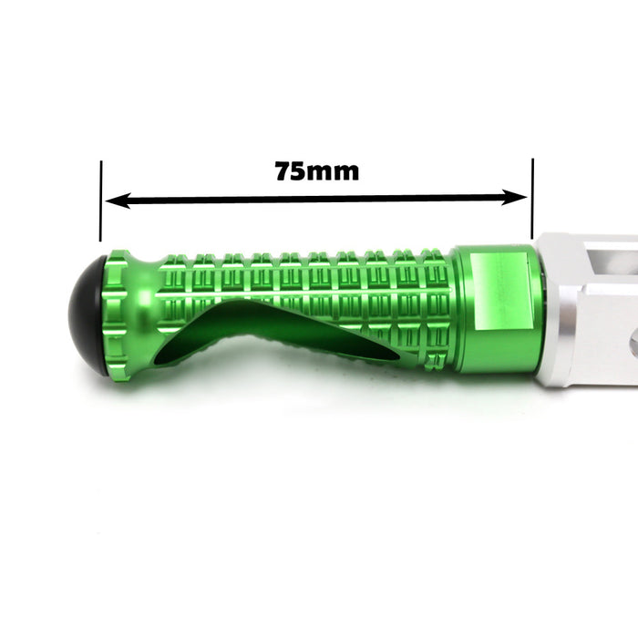 MC Motoparts standard foot pegs for Yamaha TDM900, XJR1300, XJ6 motorcycles, showcasing durable metal footrest components.