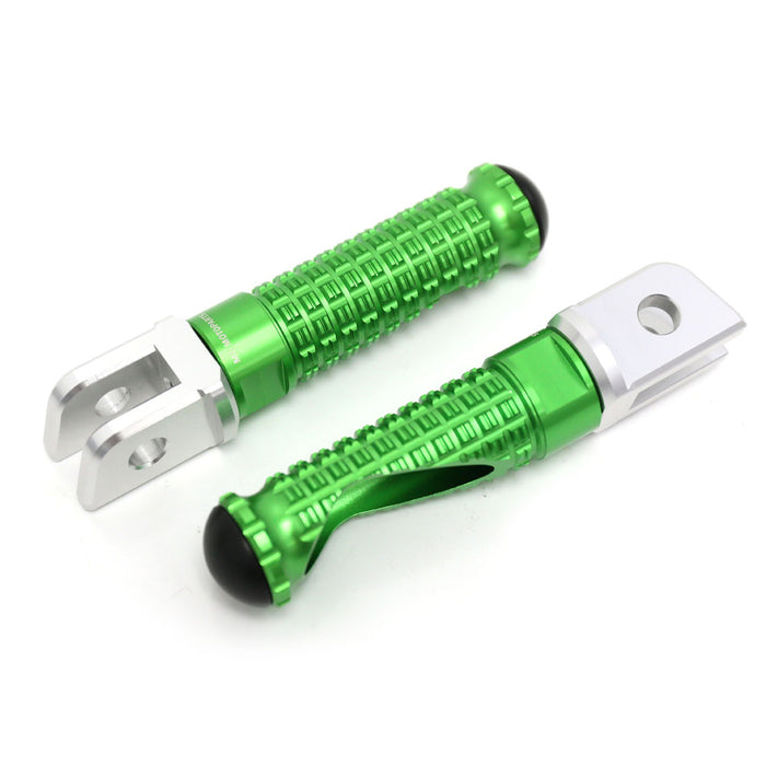MC Motoparts standard foot pegs for Yamaha TDM900, XJR1300, XJ6 motorcycles, featuring durable metal construction and mounting hardware