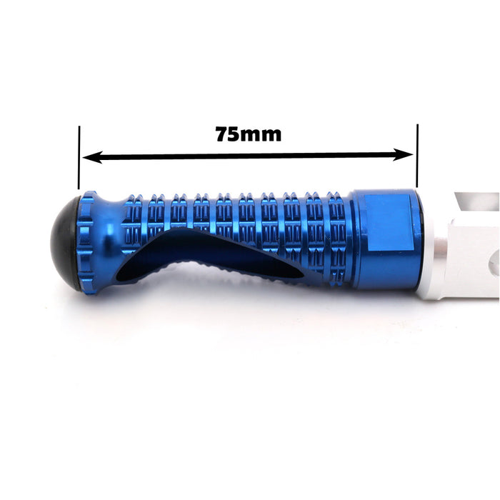 MC Motoparts standard foot pegs for Yamaha YZF R1, R3, R6, R25, R125 motorcycles, durable metal motorcycle foot pegs.