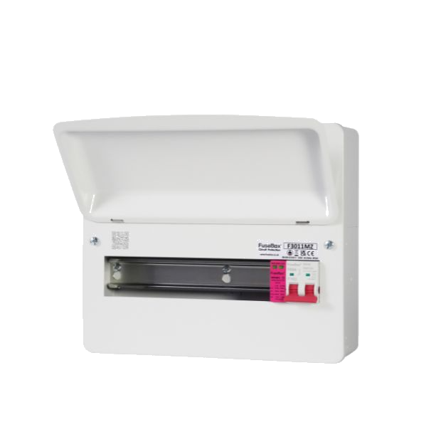 Fusebox F3011MZ 11-way Consumer Unit with 100A Isolator + T2 SPD (Replacement of F2010MX)