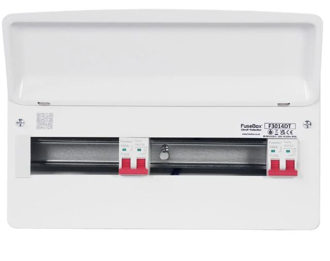 Fusebox F3014DT 14 Way Dual Tariff Consumer Unit 2x100A Main Switch (7/7) (Replacement of F2014DT)