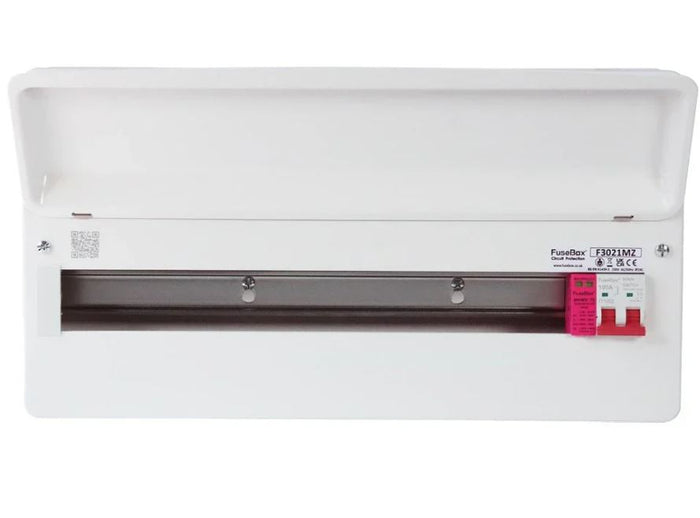 Fusebox F3021MZ 21-way Consumer Unit with 100A Isolator + T2 SPD (Replacement of F2020MX)