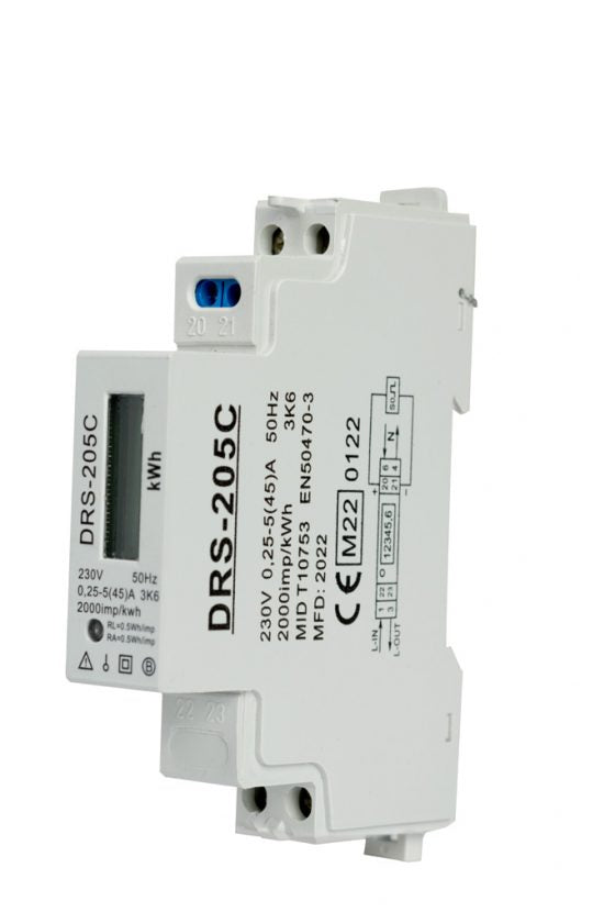 Fusebox KWH1M45 45a, 230v, Kwh Meter