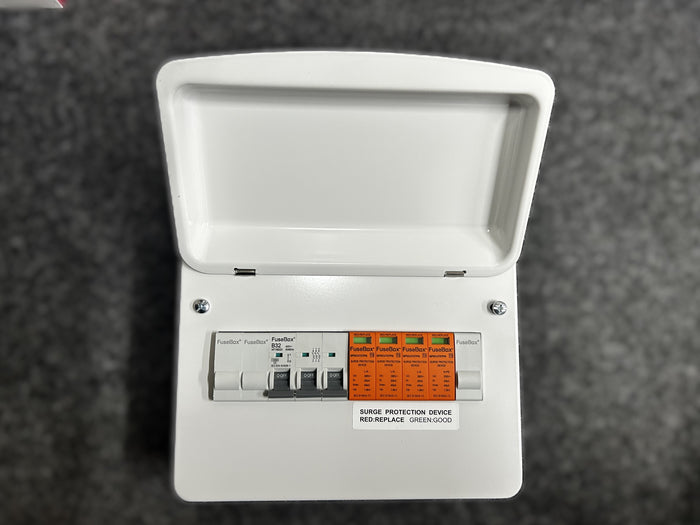 Fusebox SPDKITT2TPNE Three Phase T2 SPD 3P+NPE in Metal Enclosure