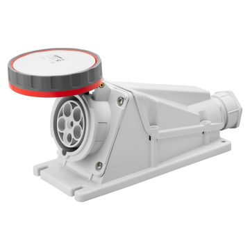 Gewiss GW63527 90°, 63A, 3P+N+E Angled Surface Mounting Socket 6H Outlet 380-415V