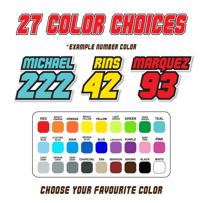 Graphic Kit Decals Fairing Sticker Custom Number For Razor MX500 MX650 - L005 3D Laughing Face - MC Motoparts