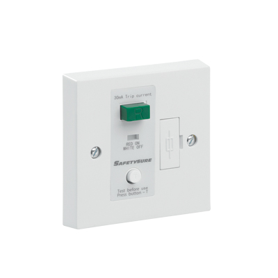 Greenbrook M92W RCD SafetySure Fused Spur White