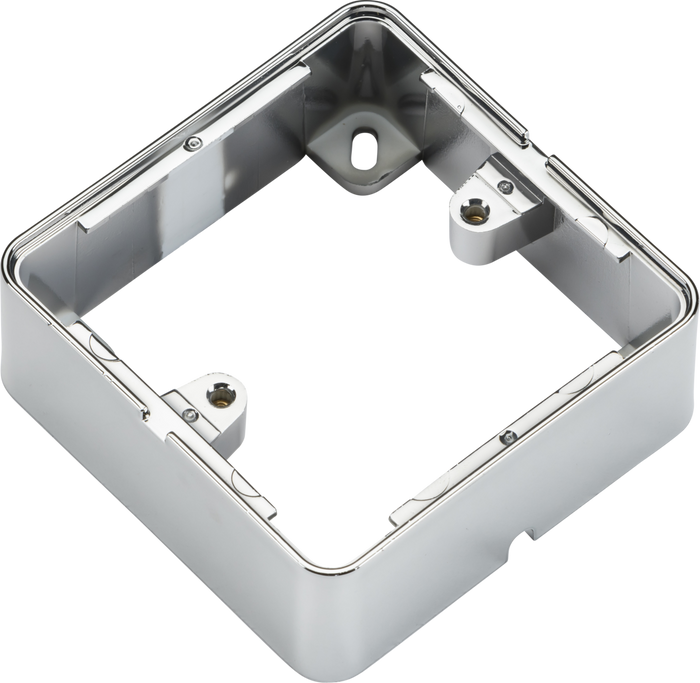 Knightsbridge MLA 1GSBPC 1G Surface Box - Polished Chrome effect