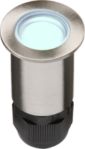 Knightsbridge MLA 4IPB IP67 24V Small Stainless Steel Ground Fitting 4 x Blue LED