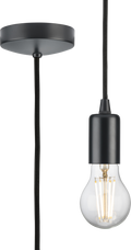 Knightsbridge MLA 8270LAT 1.8m E27 Contemporary Pendant Set - Anthracite