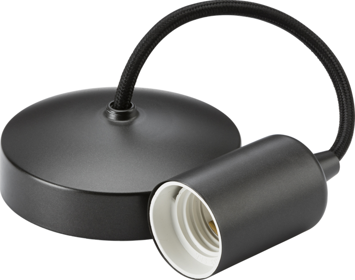 Knightsbridge MLA 8270SB 6" E27 Contemporary Pendant Set - Smoked Bronze