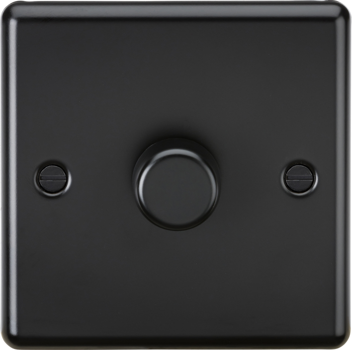 Knightsbridge MLA CL2191MBB 1G 2 way 10-200W (5-150W LED) Intelligent Dimmer - Matt Black