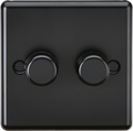 Knightsbridge MLA CL2192MBB 2G 2 way 10-200W (5-150W LED) Intelligent Dimmer - Matt Black